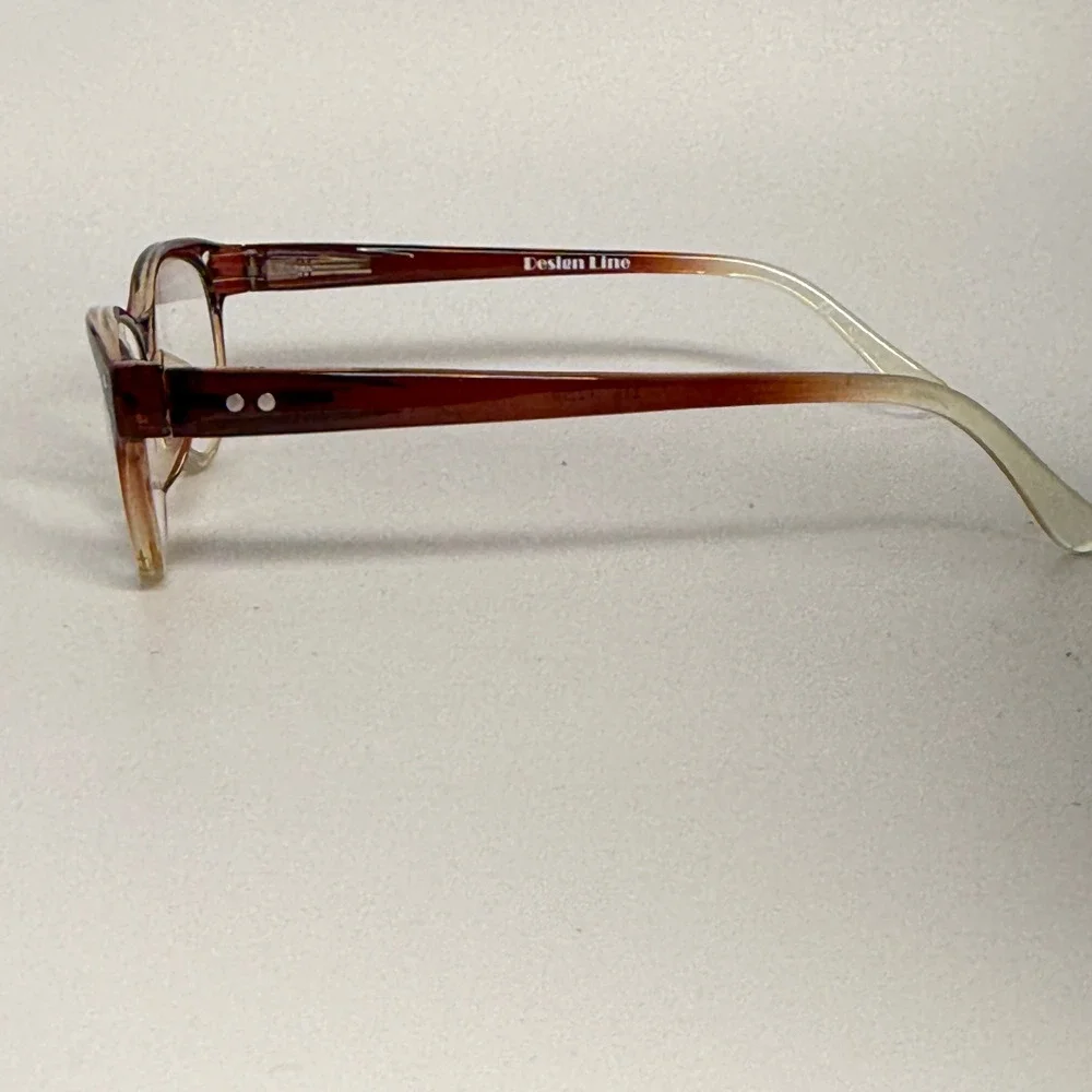 Design‎ Line 216 Brown Ombre Cat Eye Reading Glasses  Mens Womens
